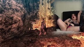 lovense connected gaming! sexy bimbo plays bayonetta! episode 5