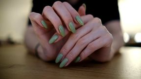 Nail fetish & nail tapping