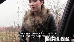 Czech Cutie Gets Dirty on the Side of the Road