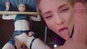 Rough, fetish f*ck fest: stockinged babe gets dick&#x1F346; hammered while gagged, cuffed