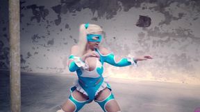 street fighter cosplay with fight and sex emilio ardana - blondie fesser
