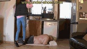 Total high heels destruction with our no pity teen Goddess Angie (EXTREME VIDEO)