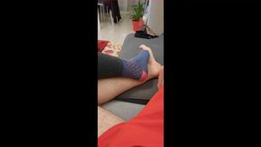 Sockjob in bed 22