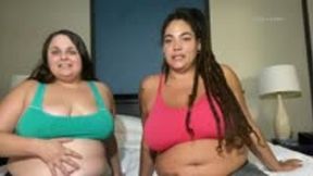 Burping with my sexy curvy friend Fiesty Feminista !