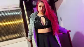 CAMILA NO STRIP DO PECADO Torn pantyhose, Cigarette in the mouth and CREAMPIE FINAL!