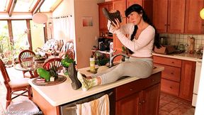 * 854x480p * Ankle Boots With Ankle Socks - One Shoe On One Shoe Off, Pt 1 -Mp4