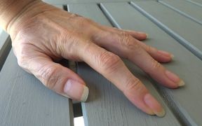 Only long natural fingernails