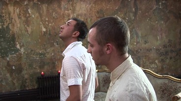 Two d. Female Ghosts Take Two Ghost Hunters Cocks In Their Asses For Great Group Anal and DP Ending With Cum Sharing Facial