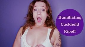 Humiliating Cuckhold Ripoff: Worm Wrangler Verbally Humiliates Cuck Into Watching Porn and Eating Cum