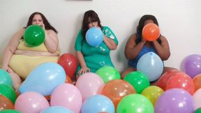 3 BBWs Blow Up and Pop Latex Balloons For Fun *MP4*