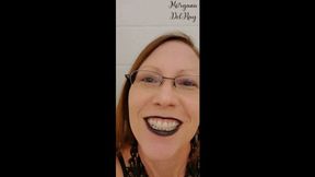 Finger Biting In Black Lipstick wmv