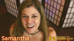 Samantha Sucking cock and Swallowing cum POV HD