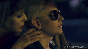 Sex-crazy blonde Cherie Deville seduces killing hot babe and enjoy eating her pussy