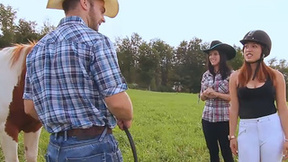 French Cowboy eats Booty Outdoors on Quad!