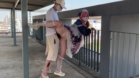 A beautiful chick came out of the 2D world and fucked on the street.