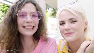 ULTRAFILMS Two girlfriends Lika Star and Sofi Smile lure a stranger into a great fuck