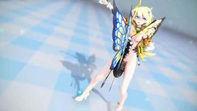 Rozaliya Olenyeva's Hot Hentai Dance with Insects, Pink Cat, 3D Blonde