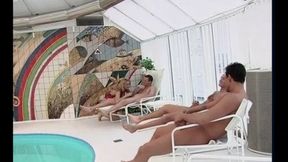 Young Dara Gangbanged By The Indoors Pool! (mp4 sd)