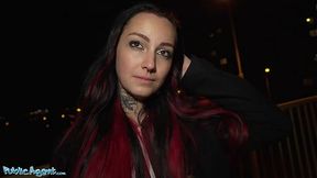 Agent with Tattoo Babe Charlotte Thorne Seduced in Boiler Room