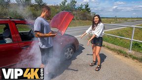 VIP4K: Sexy Brunette Rides Bikes & Big Dicks With George Uhl & Helina Dream