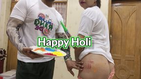Holi Special: Sara Anal sex in holi festival enjoyed huge dick in pussy and anal Hornycouple149