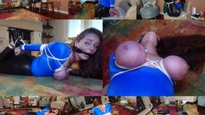 Busty housewife left breast bound & hogtied in her living room (MP4 SD 3500kbps)