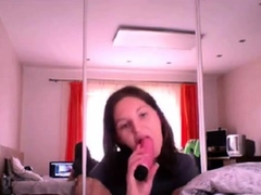 irish girl having fun on webcam
