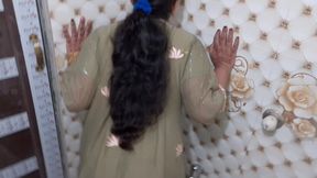 Shared Bathroom with Desi Indian Stepmom Sex Video