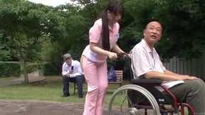 Explicit Bizarre Japanese Caregiver Fuck Outdoor