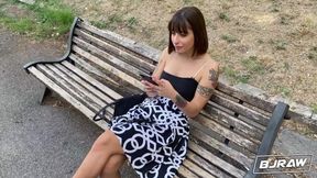 BJRAW - Silvia Soprano Blowjob for Romeo Mancini ends her getting coverd in cum!