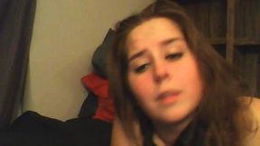 Tessa Hart Chokes Her Self