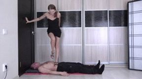 Lia Borg - flat sandals trampling Full HD