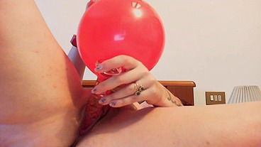Orgasm colored balloons