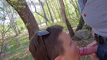 Jerk off on a pissing woman, then cum in her mouth