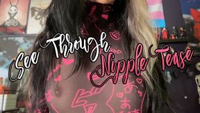 See Through Nipple Tease (with Fabric ASMR)