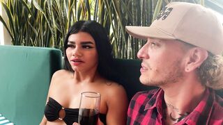 RESTAURANT WAITER GETS HOT BY SEEING MY GIRLFRIEND AND WE END UP FUCKING IN A HARDCORE THREESOME