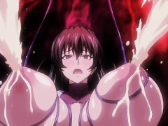 Hentai babe gets caught and fucked by monsters tentacles