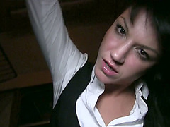 Penelope gets fucked in the public train