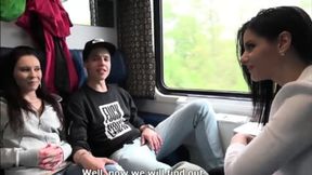 Czech Train Cabin Tryst - Couples Switching Around
