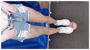 18 yo girl tramples my floor-face using dirty Balenciaga sneakers (part 3 of 5), flo424x 2160p