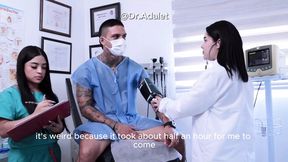 Dr Adalet injects patient with potent blue pill, transforming limp penis&#x1F32D; to rigid, erupting in explosive ejaculation!!