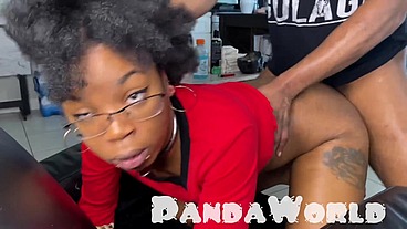 Uhura Panda BBC Ebony Anal Creampie