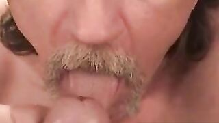 MenWorkinXXX.com - Trailer trash passionately sucks hairy cock solo