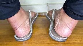 Stepmom Teases With Her Flip Flops