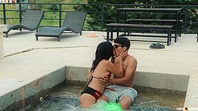 My Stepmoms Suitor Fucks Me In The Jacuzzi