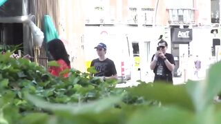 Masochistic babe public fucked