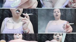 Sexy with white cigarette