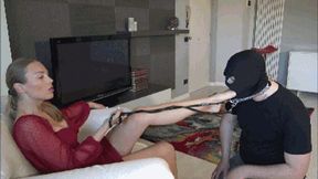 GABRIELLA - Sometime I want a new slave at my service - EXTREME foot gagging NON STOP