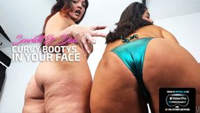 Scarlett & Diva - Our Curvy ASSES in your FACE! - Spatial 3D