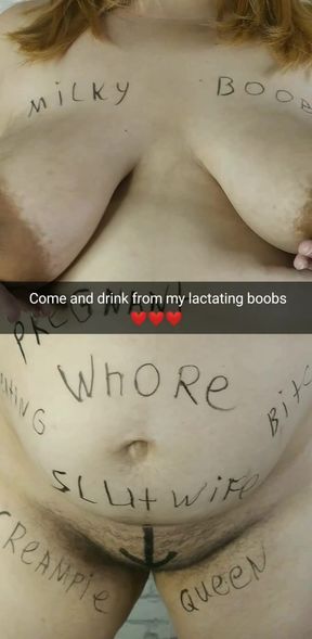What? Do You Really Want To Come Over And Suck On Your Dirty Cheating Wife&#039;s Lactating Milk Tits? - Cuckold Captions
